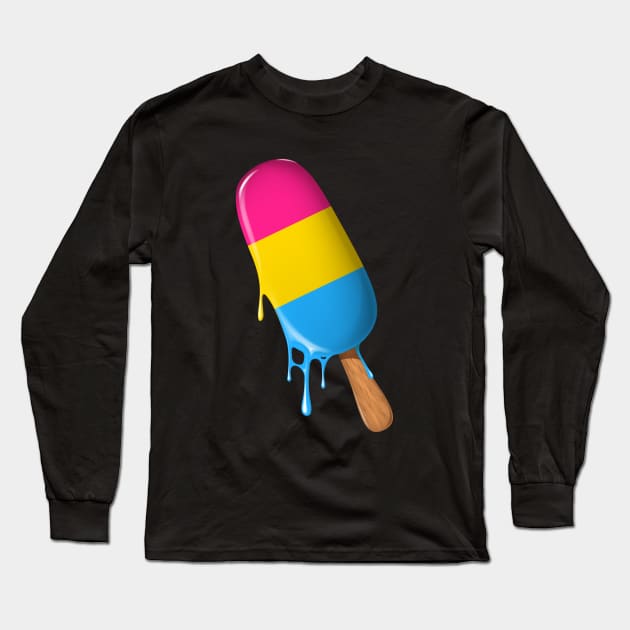 Pansexual Shirt Ice Cream Pansexual Flag LGBTQ Pansexual Long Sleeve T-Shirt by Happy Lime